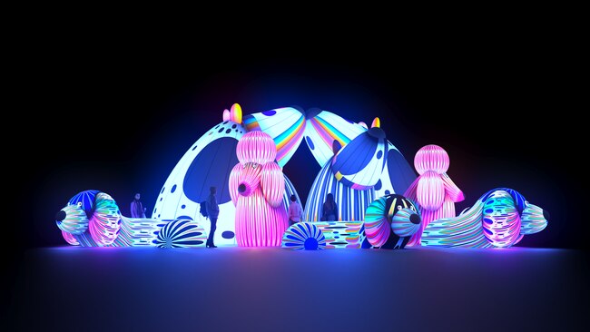 Lost Dogs’ Disco by Melbourne based art and technology studio ENESS will premiere at Wyndham's LIT event.