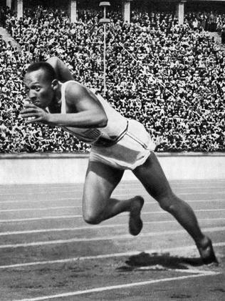 American athlete Jesse Owens always gave the crowd his best... Picture: AFP