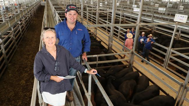 Jed Cardwell, CP agent and Meg Peterkin, from Tallangatta. Picture: Yuri Kouzmin