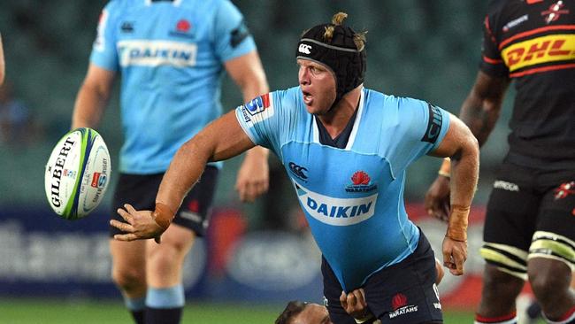 Tahs hooker Damien Fitzpatrick will be under pressure to hit the mark with his lineouts on Saturday night. Picture: AFP