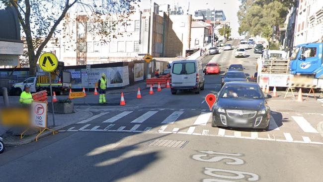 Corner of King and Perkins streets in Newcastle East where a cyclist was killed after being hit by a truck. Police are appealing for witnesses. Google street view.