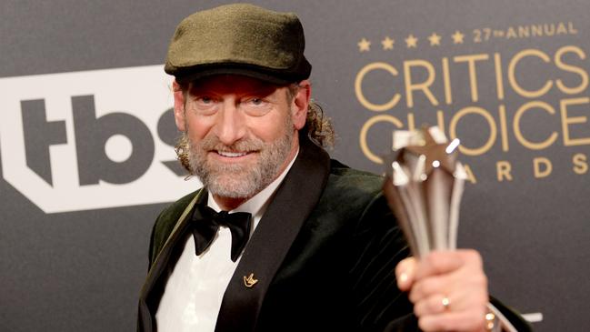 Troy Kotsur wins the Award for Best Supporting Actor at the 27th Annual Critics Choice Awards. Credit: Eamonn M. McCormack/Getty Images for Critics Choice Association