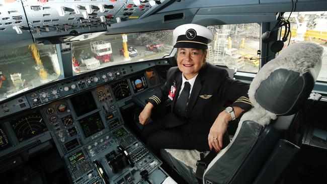 Pilot Davida Forshaw is taking legal action against Qantas over allegations of sexual discrimination and harassment and bullying during her two decades at the airline. Picture: Andrew Tauber