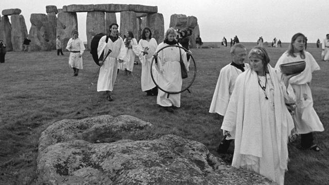 Druids at Stonehenge in 1998.