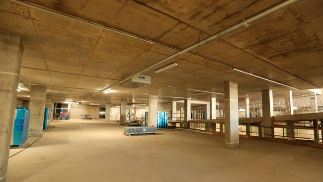 This CBD underground carpark can be used as a cyclone shelter. Picture: Glenn Campbell