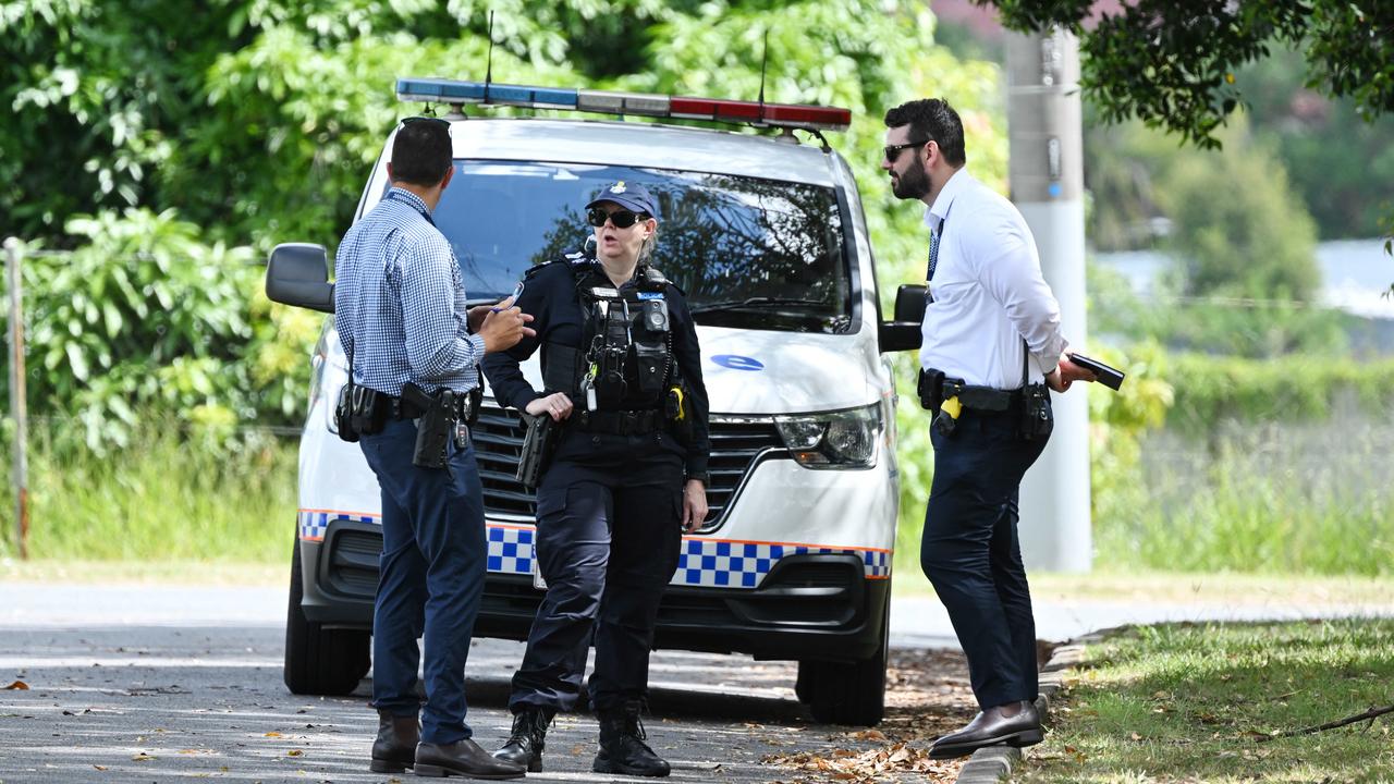 Police at Rudyard St after a man, 52, died in hospital after being bashed in the area. Photo: Lyndon Mechielsen/Courier Mail