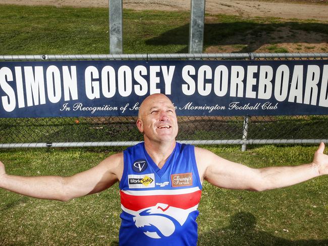 Mornington legend Simon Goosey. Picture: Colleen Petch.