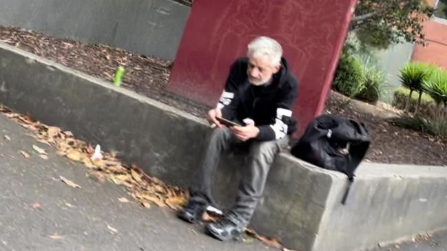 Andrew Robertson, 57, leaving the Geelong Magistrates' Court.