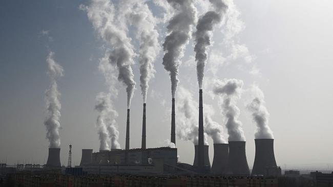 A coal-powered electricity plant in Zhangjiakou in China's northern Hebei province. Picture: AFP