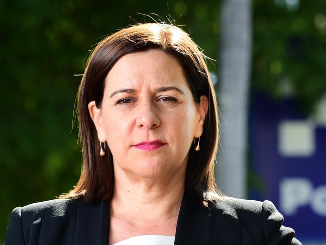 Opposition Leader Deb Frecklington in Townsville to announce her plan to tackle crime. Picture: Alix Sweeney