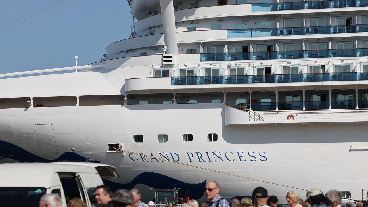 Passengers reported bad smells and an overrun medical centre on the 14-day journey that arrived in Melbourne and underwent a deep clean. Picture: NCA NewsWire / David Mariuz