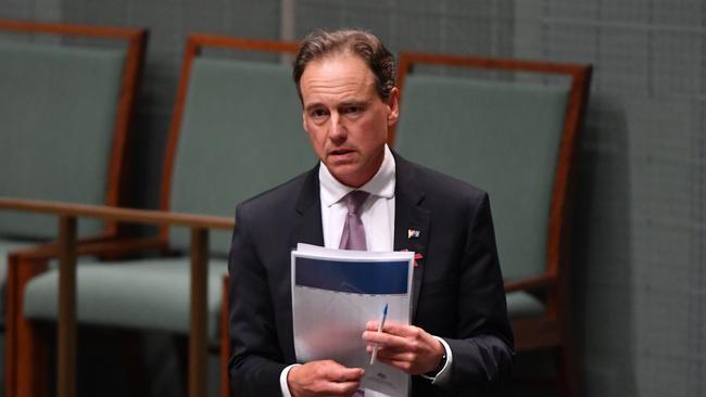 Health Minister Greg Hunt said the measure would cost the government $33.5 million and build on telehealth announced in the drought package. Picture: AAP 