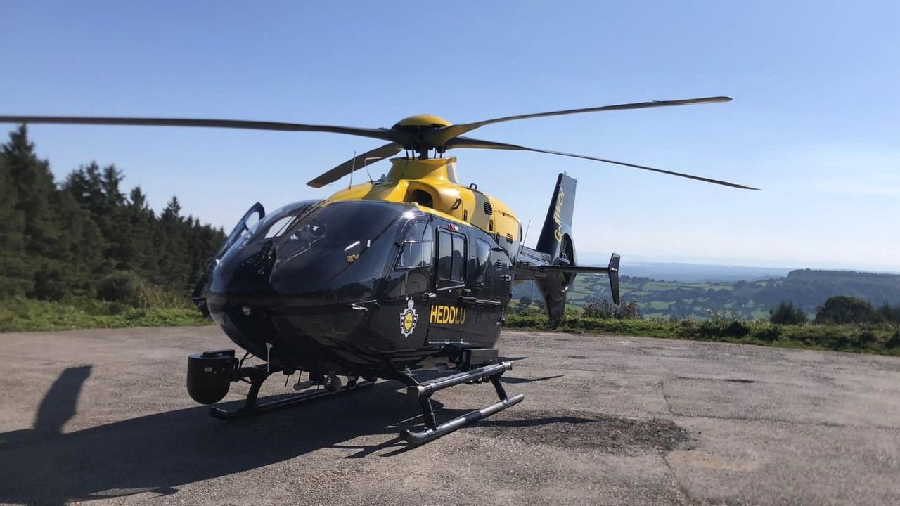 The St Athan-based National Police Air Service (NPAS) South West & Wales Region unit took the photo over the Vale of Glamorgan in Wales.