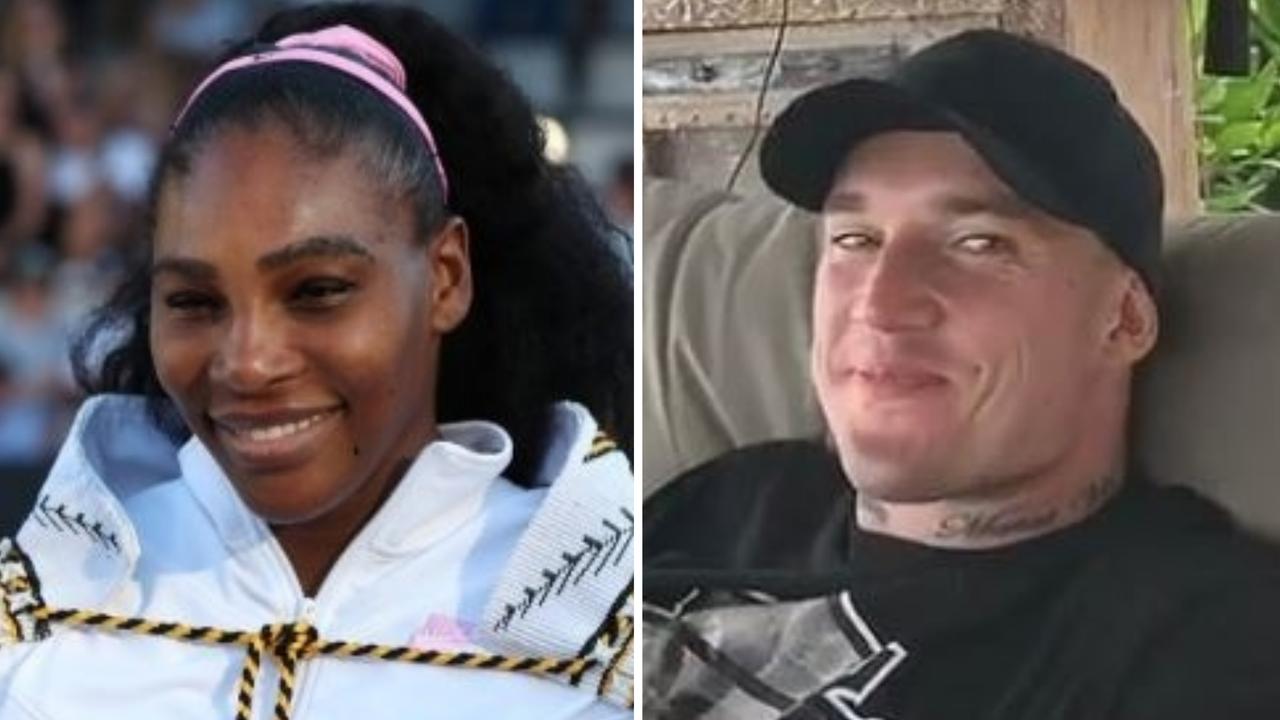 Serena Williams and Dustin Martin - unlikely pals.