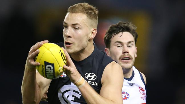 Carlton fans want to see more of  Harry McKay. Picture: Michael Klein