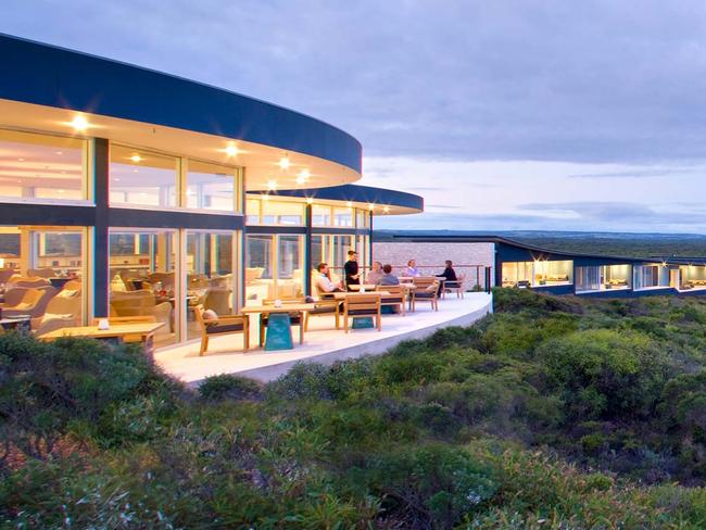 This is the Southern Ocean Lodge in South Australia. It’s a multimillion-dollar retreat for many, including celebrities.