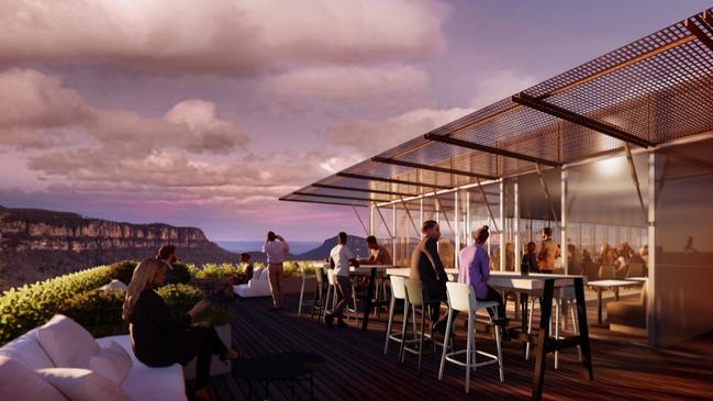 A glimpse into the rooftop dining experience patrons can expect from the facility. Render from the amended request for exception to a development standard.