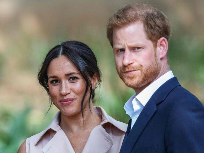 Harry slammed the media over its treatment of his wife. Picture: Michele Spatari/AFP