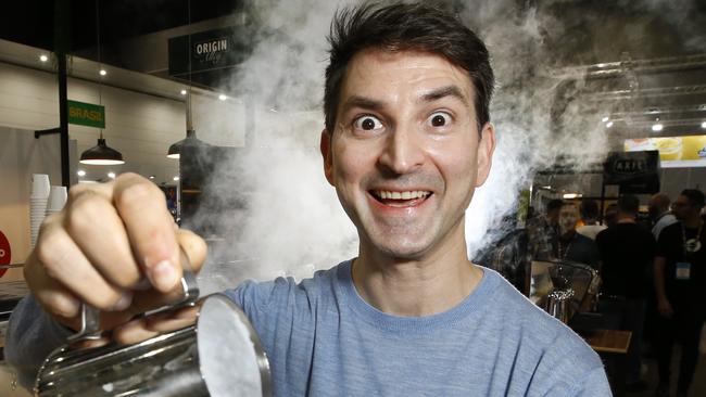 Champion barista Andre Eiermann knows how to make a good brew. Picture: David Caird