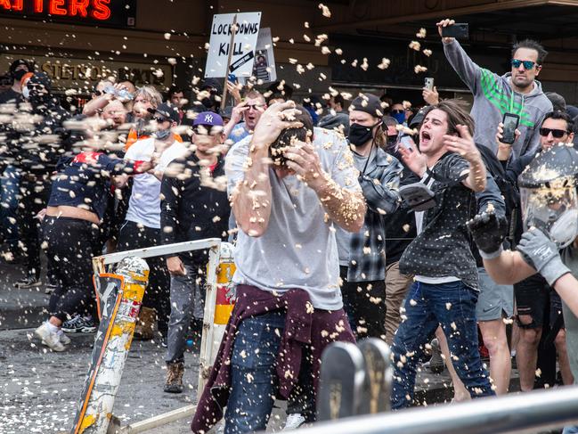 Shane Patton’s first order of business was enforcing Covid lockdown restrictions. Picture: Sarah Matray