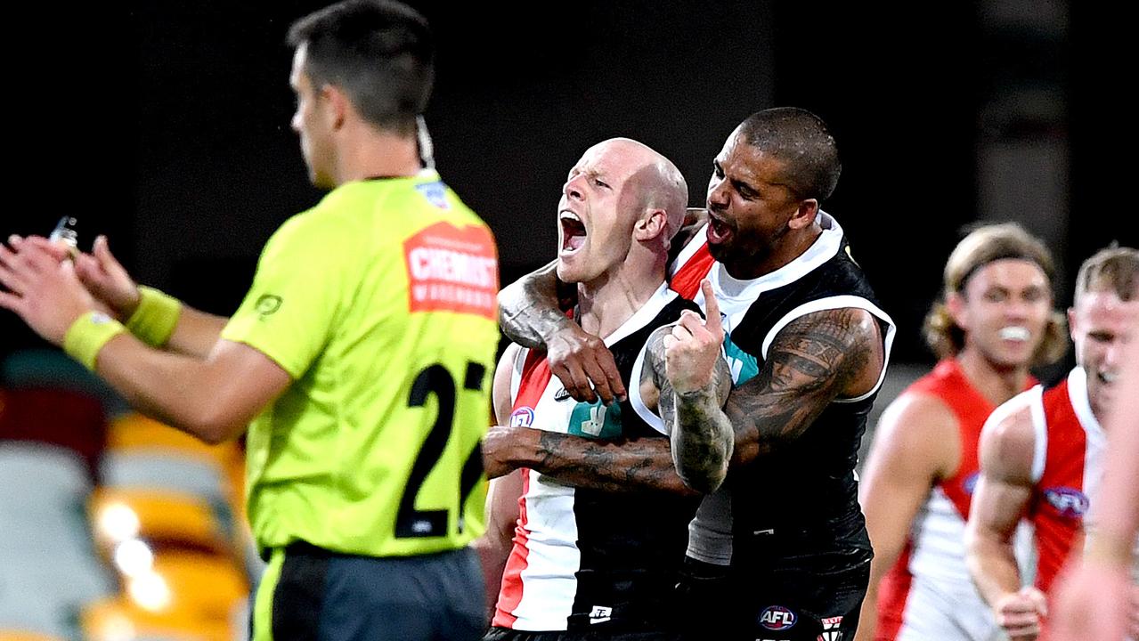St Kilda have defeated the Swans comfortably at the Gabba (Photo by Bradley Kanaris/Getty Images).