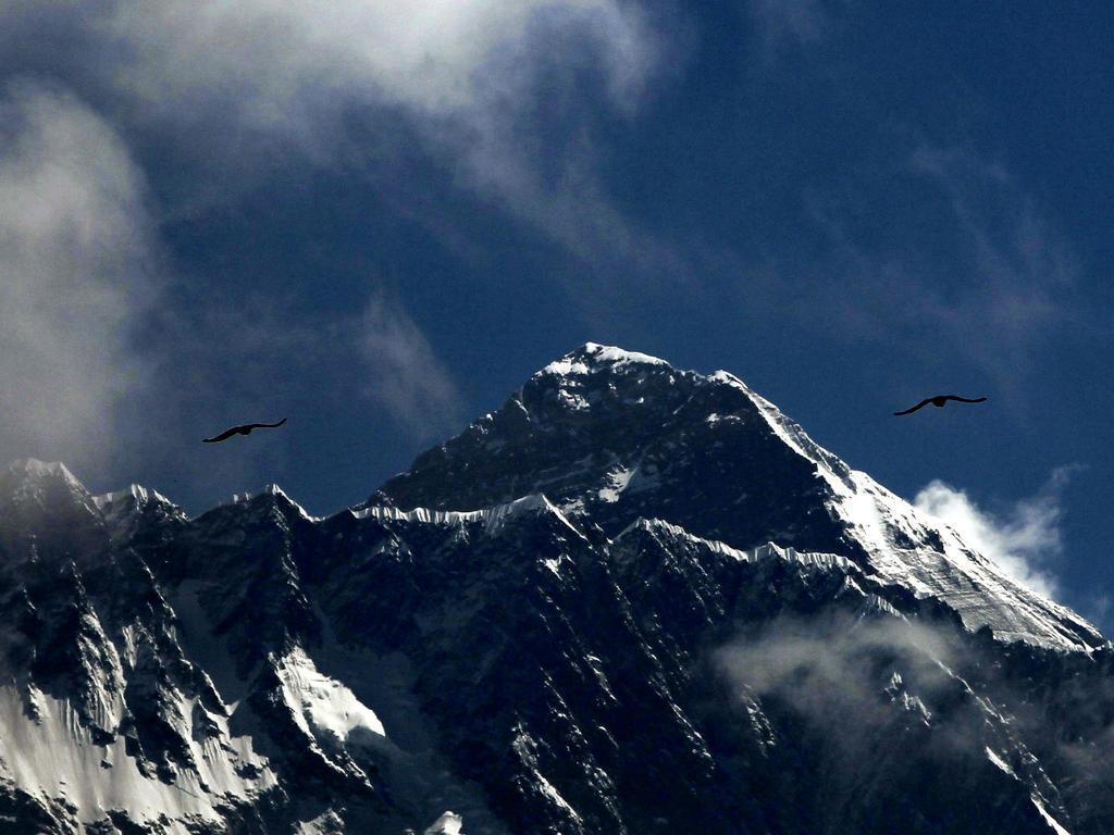 Seasoned mountaineers say the Nepal government’s failure to limit the number of climbers on Mt Everest has resulted in dangerous overcrowding and a greater number of deaths. Picture: AP/Niranjan Shrestha