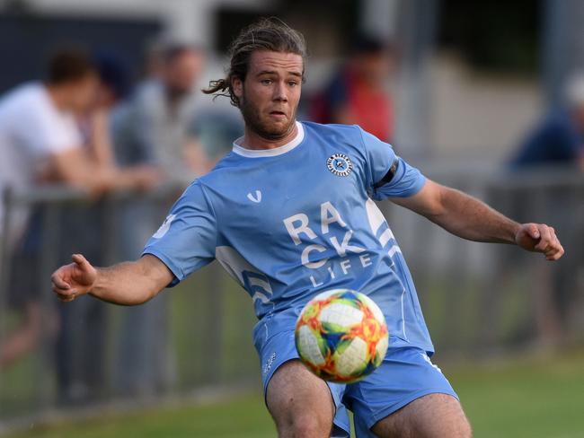 Gold Coast Premier League football Palm Beach vs. Broadbeach United at Mallawa Sports Complex. (Photo/Steve Holland)