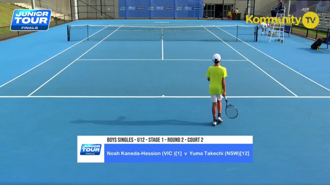 Replay: Noah Kaneda-Hession v Yuma Takechi (U12 Boys Singles) – 2024 Tennis Australia Junior Tour Masters U12, U14 Day 1