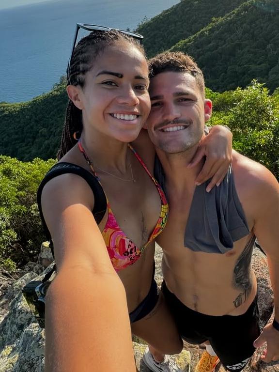 Nathan Cleary and Mary Fowler spend any chance they get away from their respective sporting commitments together. Image: Instagram