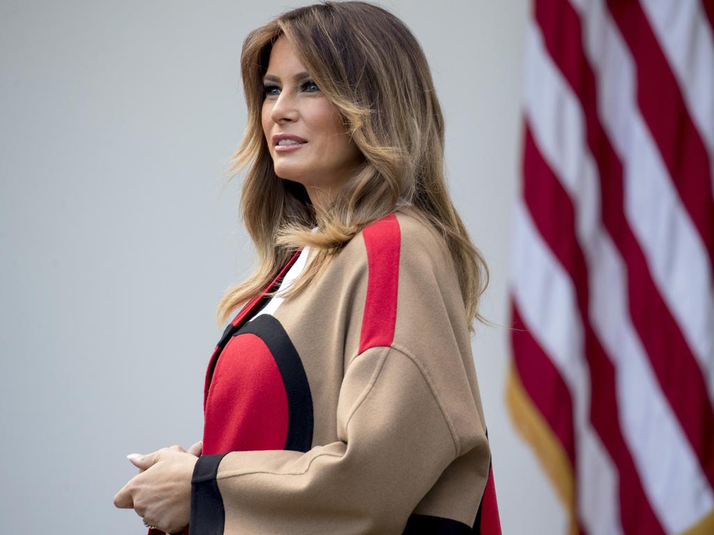 Trump: First Lady Melania wears bold Dior coat | news.com.au ...