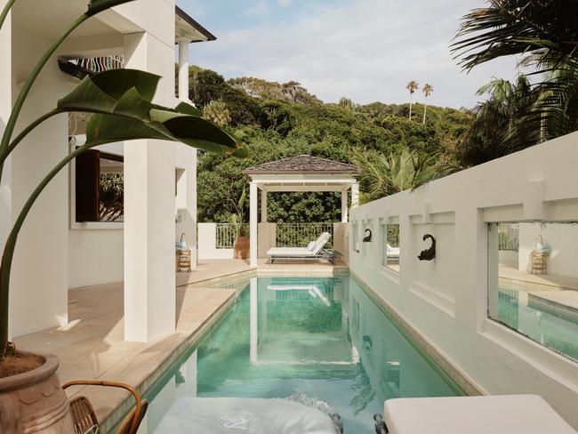 One of two pools at Raes Guesthouses at Byron Bay, NSW.