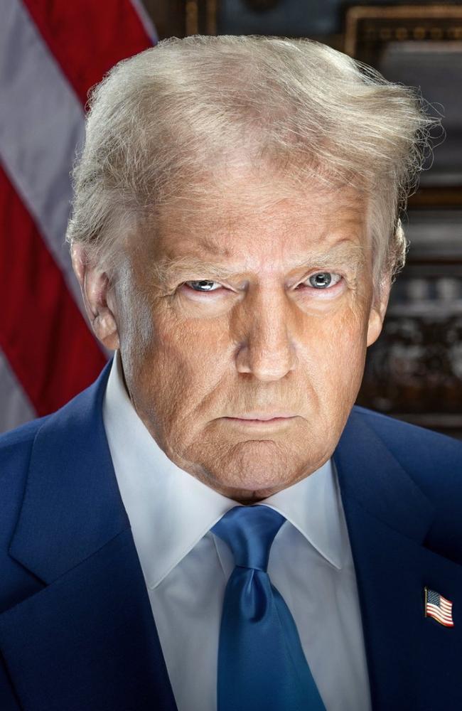 Donald Trump official inauguration portrait, 2025. Supplied