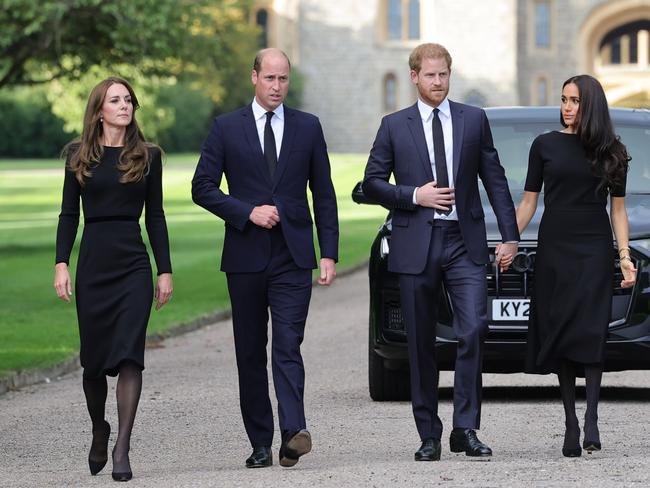 The Fab Four put on a united front in the dark days after the death of the Queen last September. Picture: Getty Images