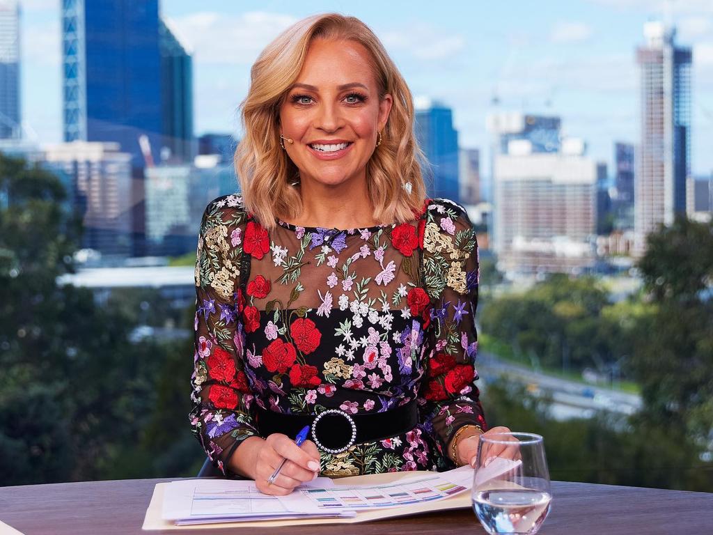 Carrie announced in March she is taking a break from The Project for a few months to go on a massive holiday with partner Chris, and three kids Oliver, 14, Evie, 7, and Adelaide, 3. Picture: Instagram/bickmorecarrie