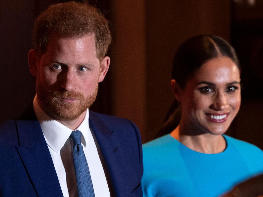 Prince Harry, Duke of Sussex and Meghan, Duchess of Sussex at the Endeavour Fund Awards at Mansion House in London earlier this month. Picture: Justin Tallis/AFP