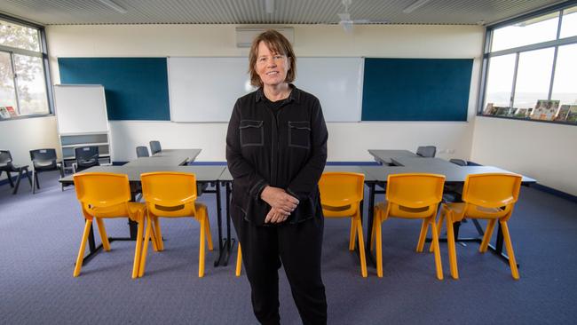 Clifton Creek Primary School principal Sue Paul at the school site. Picture: Jason Edwards