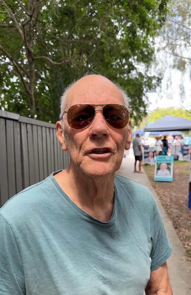 Palm Beach resident Graham Barber, 81, at the Elanora Community Centre on Thursday. Picture: Mohammad Alfares