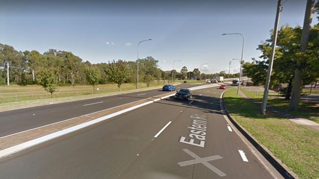 A man has been charged with a string of offences after allegedly assaulting five police officers on Eastern Rd, Rooty Hill. Picture: Google