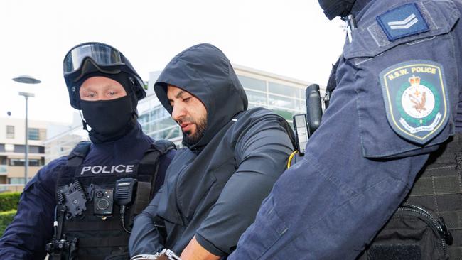 Alameddine, 39, as charged with five offences relating to the alleged breach of his SCPO. Picture: Max Mason-Hubers