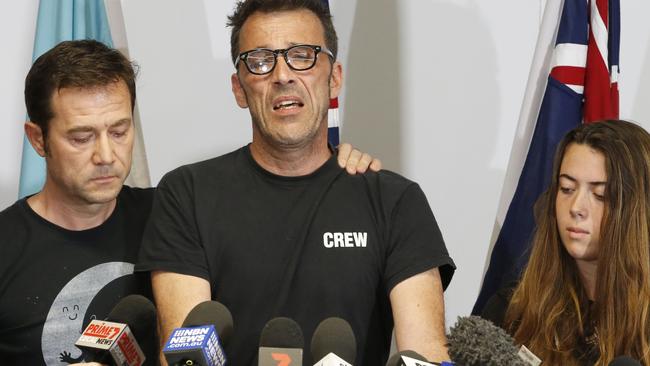 Laurent Hayez made an emotional plea for help finding his son. Picture: AAP