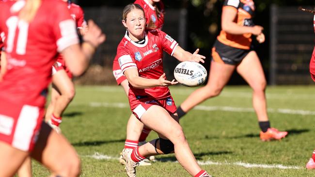 Koffi Brookfield has led the Illawarra Steelers to four-straight wins in the Harvey Norman Women's Premiership. Picture: Denis Ivaneza