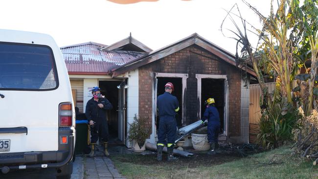 A man was rescued from the fast-moving blaze. Picture: Dean Martin