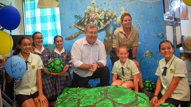 Letters Kalki teacher Judith Stutchbury’s students wrote to Bundaberg Mayor Jack Dempsey helped to bring about changes to local legislation banning the release of helium balloons.