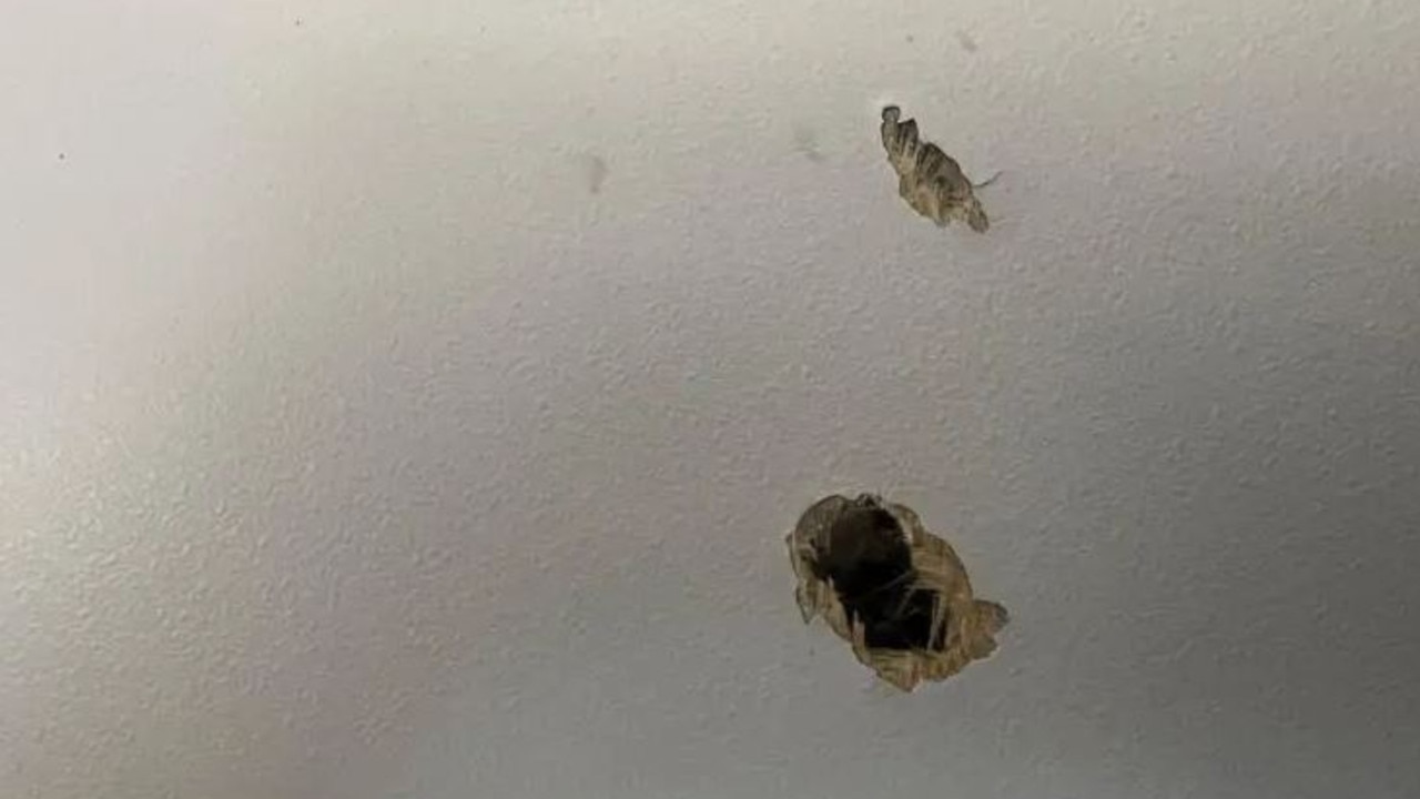 A second plane was shot at, this time a JetBlue one, while departing Haiti. The bullet holes seen here are from the previously attacked Spirit Airlines plane.