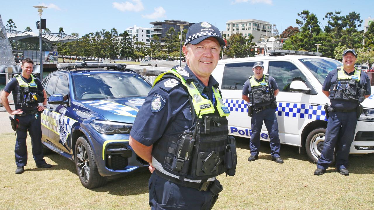 Geelong police have had a high visibility in the CBD this festive season. Picture: Mark Wilson