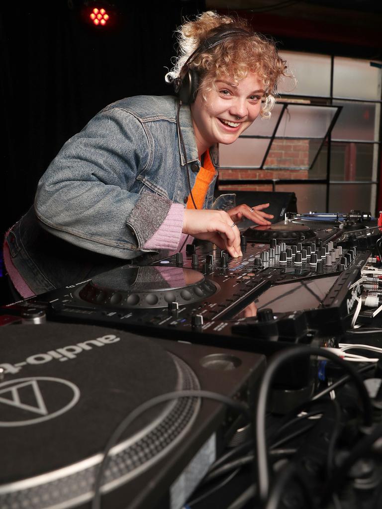 Amy Walsh works as a hospital pharmacist when she’s not behind the decks as DJ Phemme. Picture: Nikki Davis-Jones