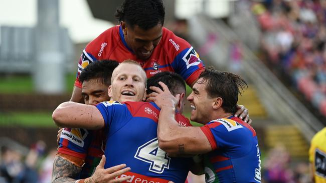 2021 NRL Round 01 - Newcastle Knights v Canterbury-Bankstown Bulldogs, McDonald Jones Stadium, 2021-03-12. Digital image by Grant Trouville � NRL Photos