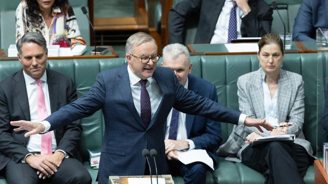 By the end of the parliamentary week the backdown on the pamphlets and the offer of funding of Yes and No campaigns – at least offering an equal zero – were relatively minor concessions to political reality. Picture: NCA NewsWire / Gary Ramage