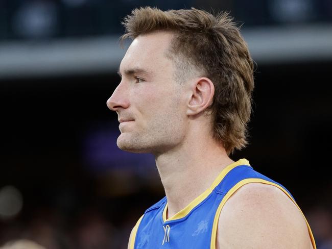 MELBOURNE, AUSTRALIA - SEPTEMBER 30: Harris Andrews of the Lions is seen after the 2023 AFL Grand Final match between the Collingwood Magpies and the Brisbane Lions at the Melbourne Cricket Ground on September 30, 2023 in Melbourne, Australia. (Photo by Russell Freeman/AFL Photos via Getty Images)