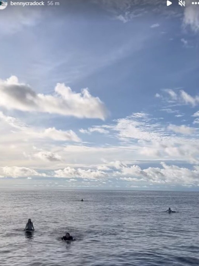 Incredible moment three Aussies (Steph Foote, Will Teagle and Jordan Short) are rescued. Pic: Instagram.,